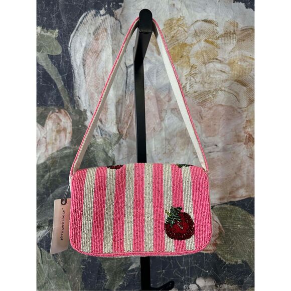 New Anthropologie The Fiona Beaded Bag: Food & Drink Edition - Picture 6 of 9